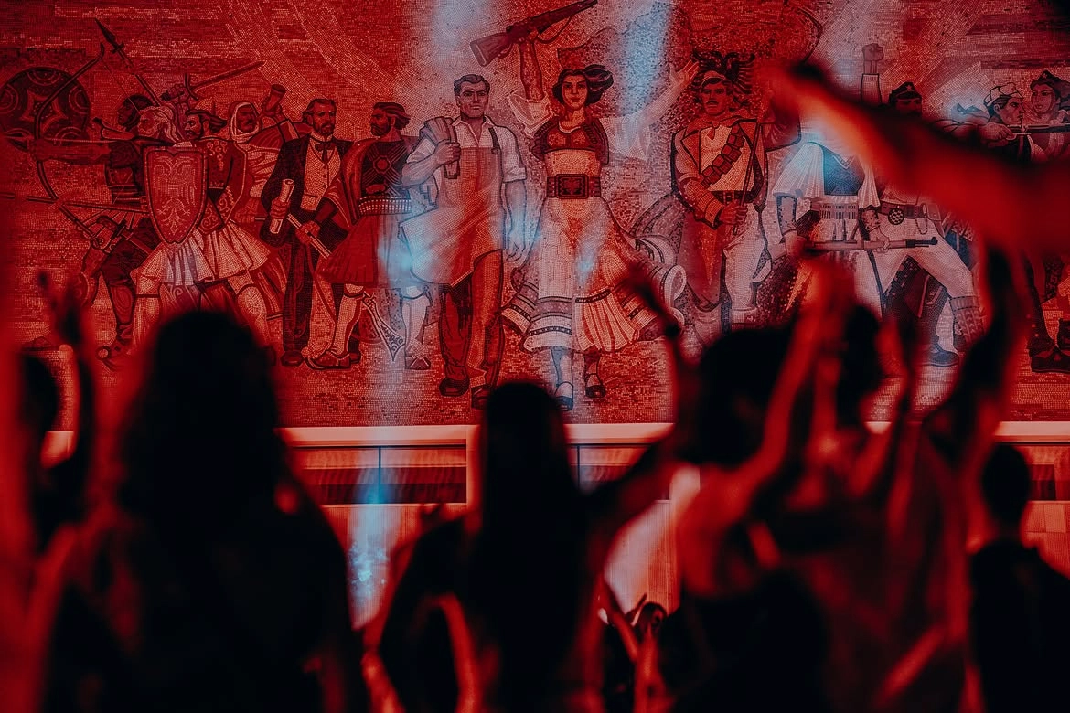 Skanderbeg Square during ANOTR’s Tirana show