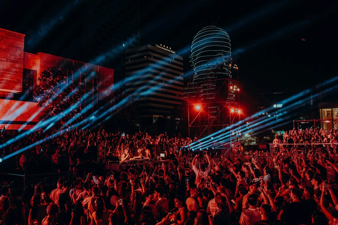 The atmosphere at ANOTR’s event in central Tirana